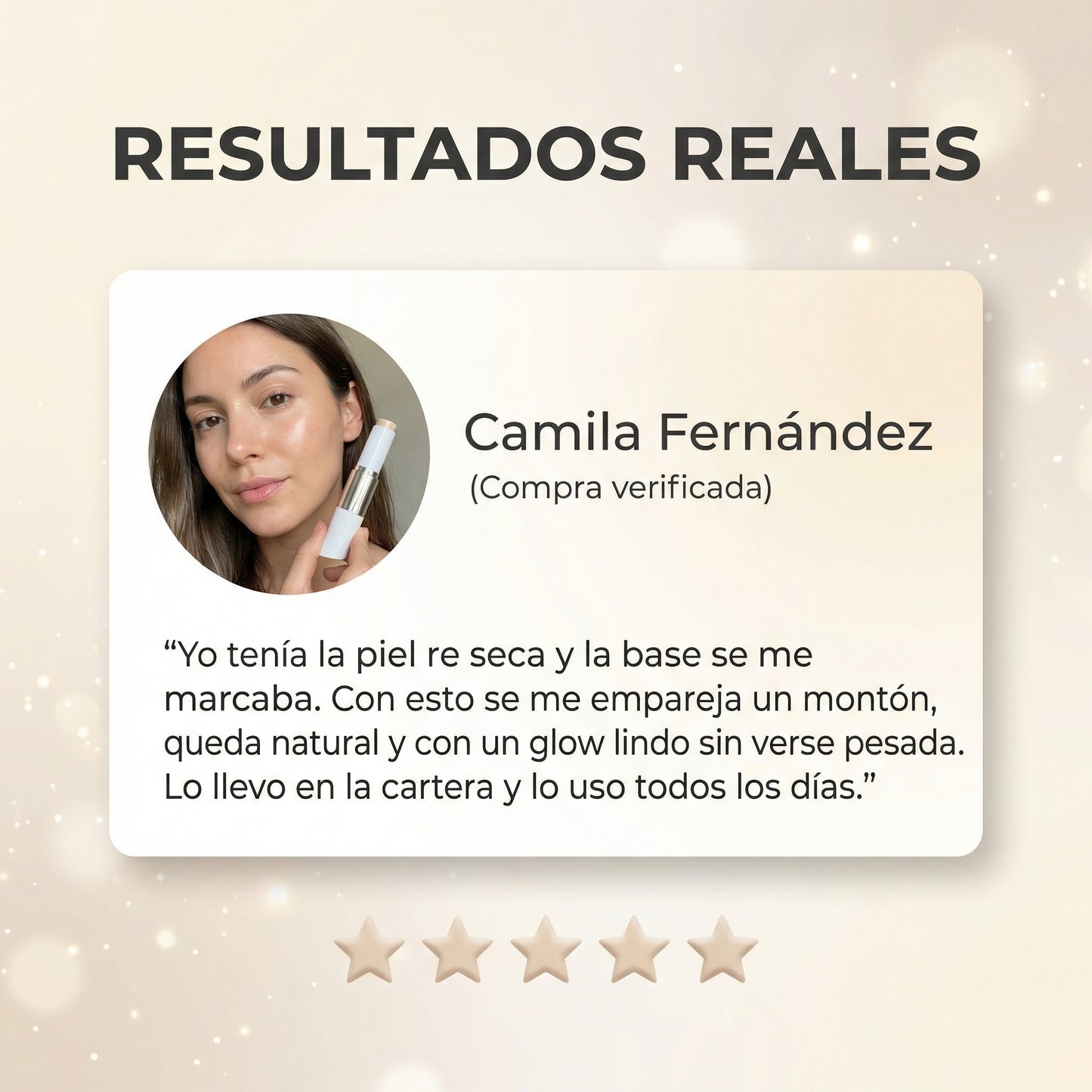 Base Camaleón™ en Stick (Se Adapta a Tu Tono) + Brocha Integrada